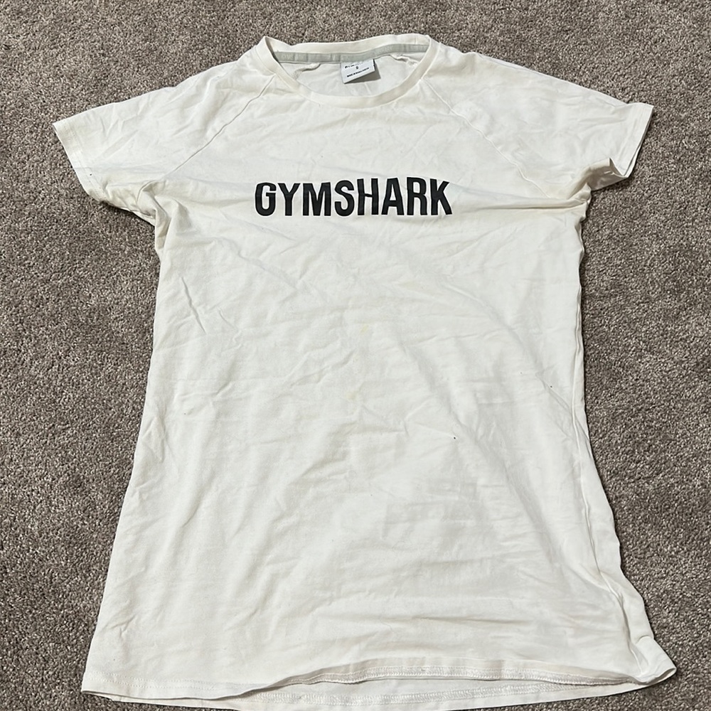 White Gym Shark Tee